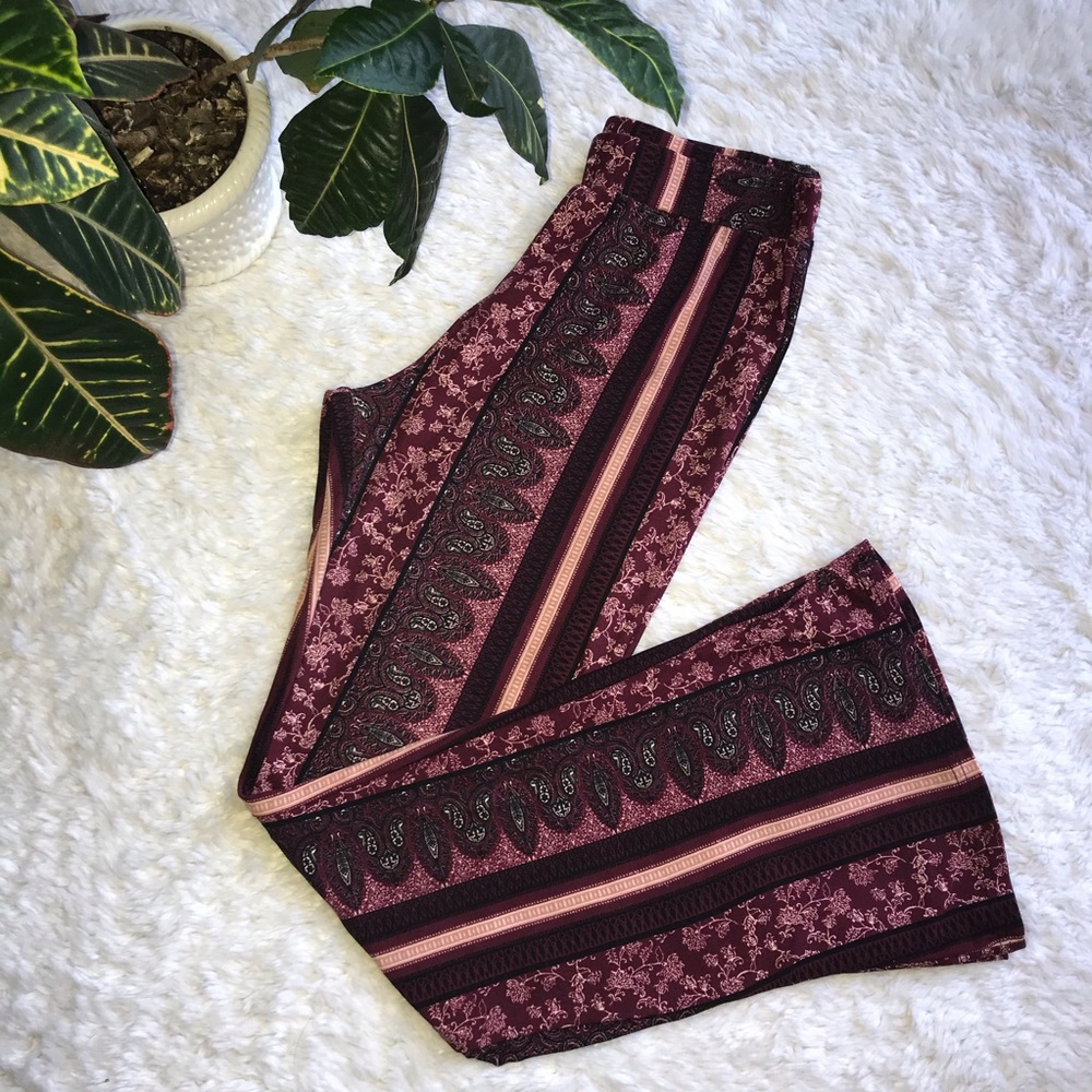 •Charlotte Russe• Paisley BellBottoms- Stretchy!